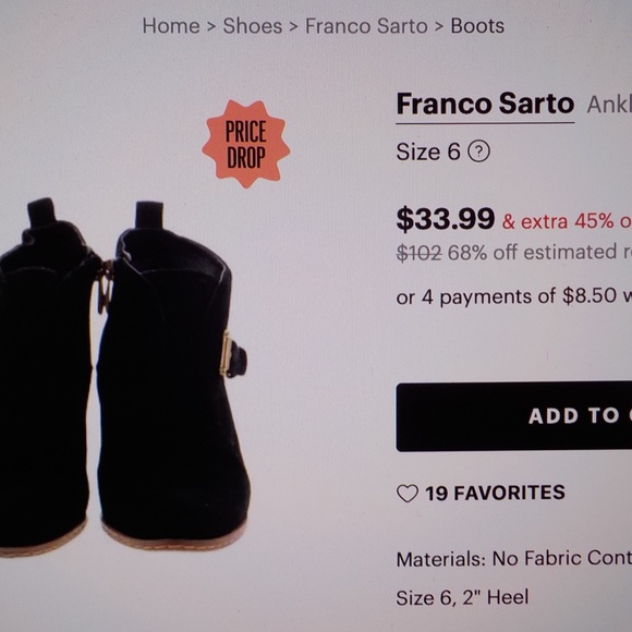 Black Wedge Ankle Boots - Picture 6 of 7